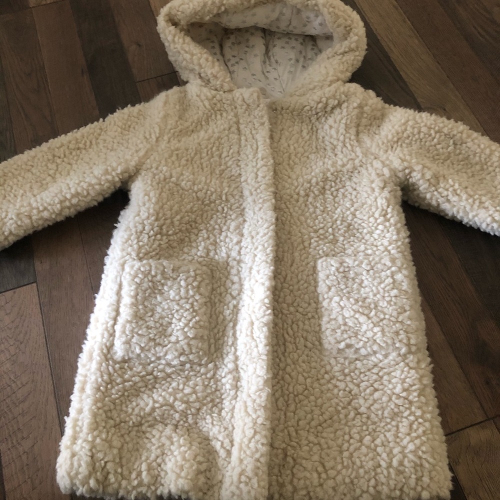 Faux Shearling Girls Coat